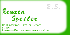 renata szeiler business card