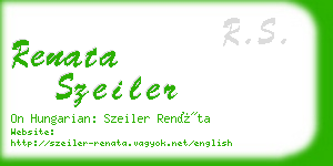 renata szeiler business card